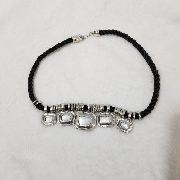 Rhinestone Pendant Necklace - Picture 3 of 5